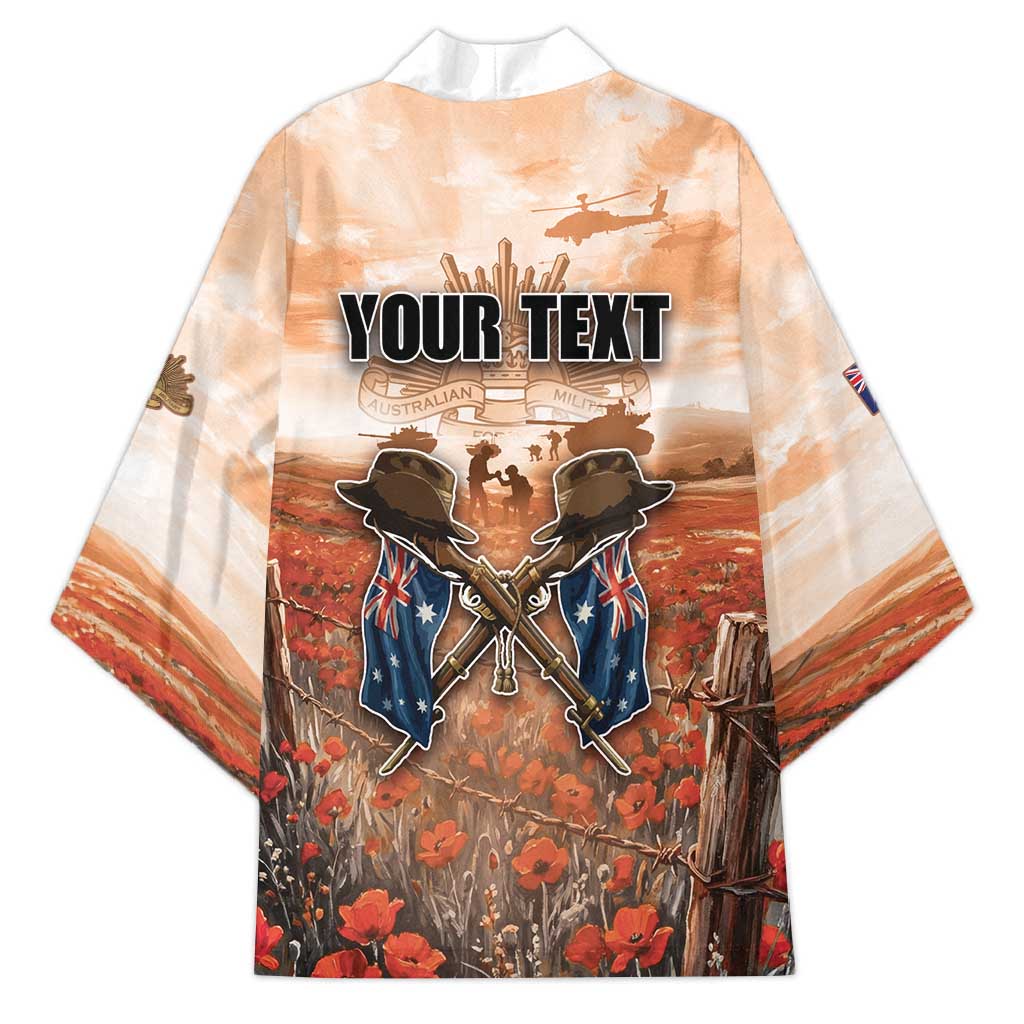 Personalised ANZAC Day Kimono Commemorative Soldier Tribute