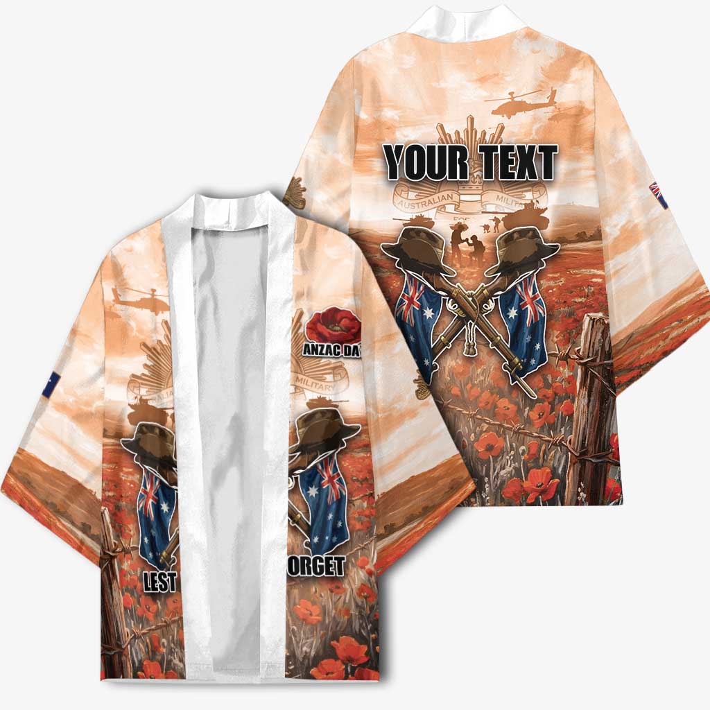 Personalised ANZAC Day Kimono Commemorative Soldier Tribute