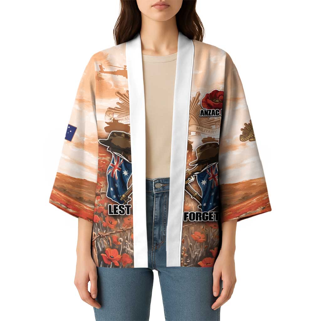Personalised ANZAC Day Kimono Commemorative Soldier Tribute
