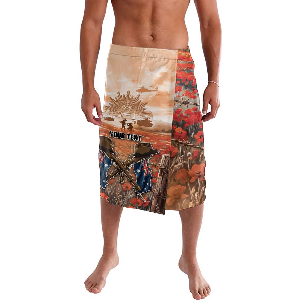 Personalised ANZAC Day Lavalava Commemorative Soldier Tribute