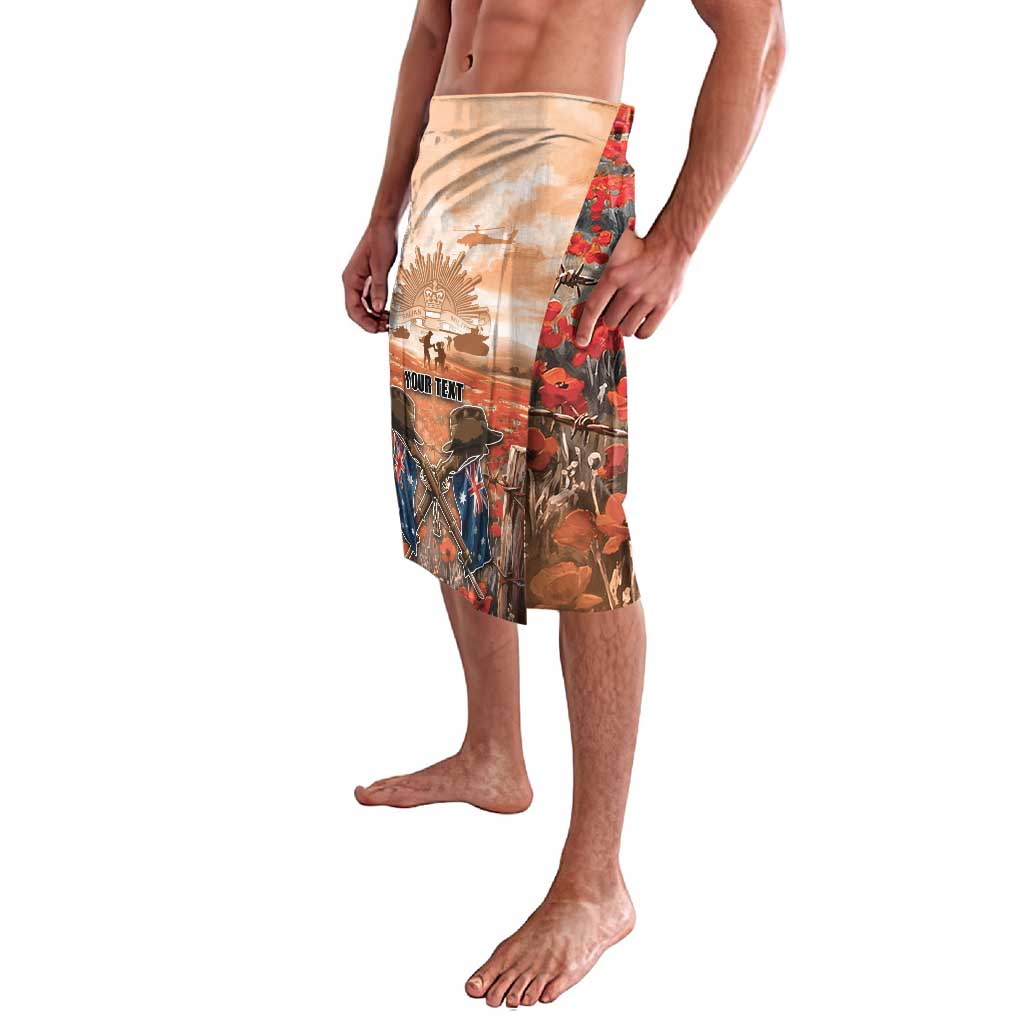 Personalised ANZAC Day Lavalava Commemorative Soldier Tribute