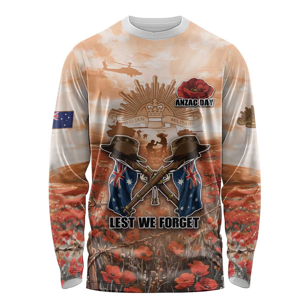 Personalised ANZAC Day Long Sleeve Shirt Commemorative Soldier Tribute