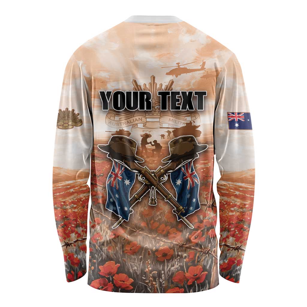 Personalised ANZAC Day Long Sleeve Shirt Commemorative Soldier Tribute