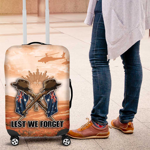 ANZAC Day Luggage Cover Commemorative Soldier Tribute