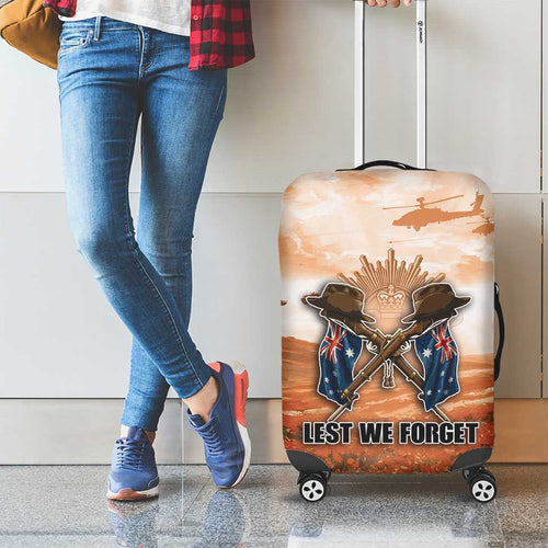 ANZAC Day Luggage Cover Commemorative Soldier Tribute