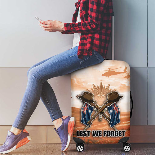 ANZAC Day Luggage Cover Commemorative Soldier Tribute