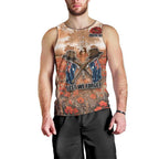 Personalised ANZAC Day Men Tank Top Commemorative Soldier Tribute