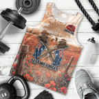 Personalised ANZAC Day Men Tank Top Commemorative Soldier Tribute