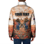 Personalised ANZAC Day Padded Jacket Commemorative Soldier Tribute