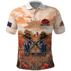 Personalised ANZAC Day Polo Shirt Commemorative Soldier Tribute