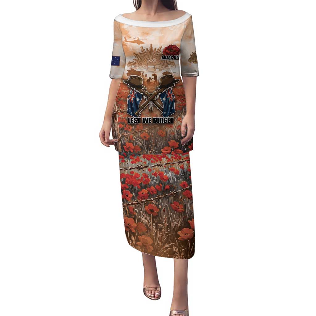 Personalised ANZAC Day Puletasi Commemorative Soldier Tribute