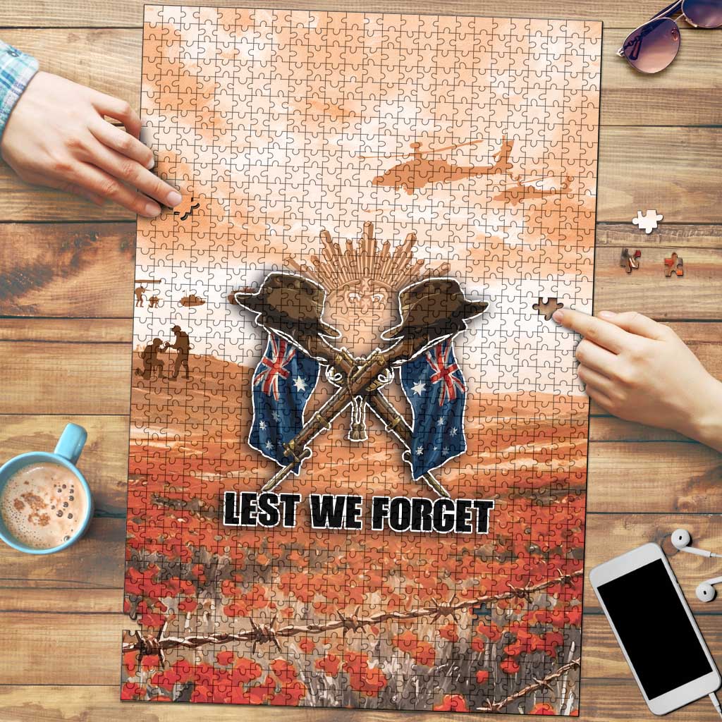 ANZAC Day Puzzle Commemorative Soldier Tribute