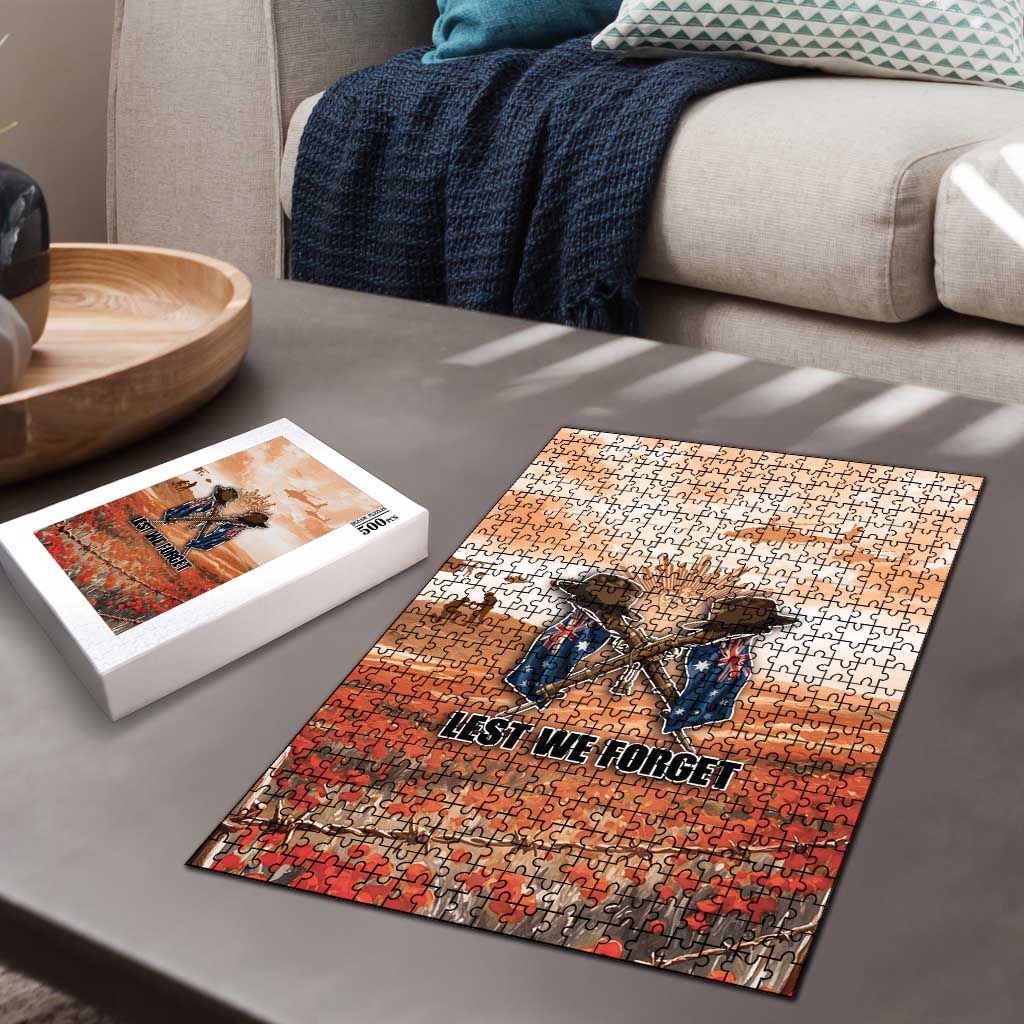 ANZAC Day Puzzle Commemorative Soldier Tribute