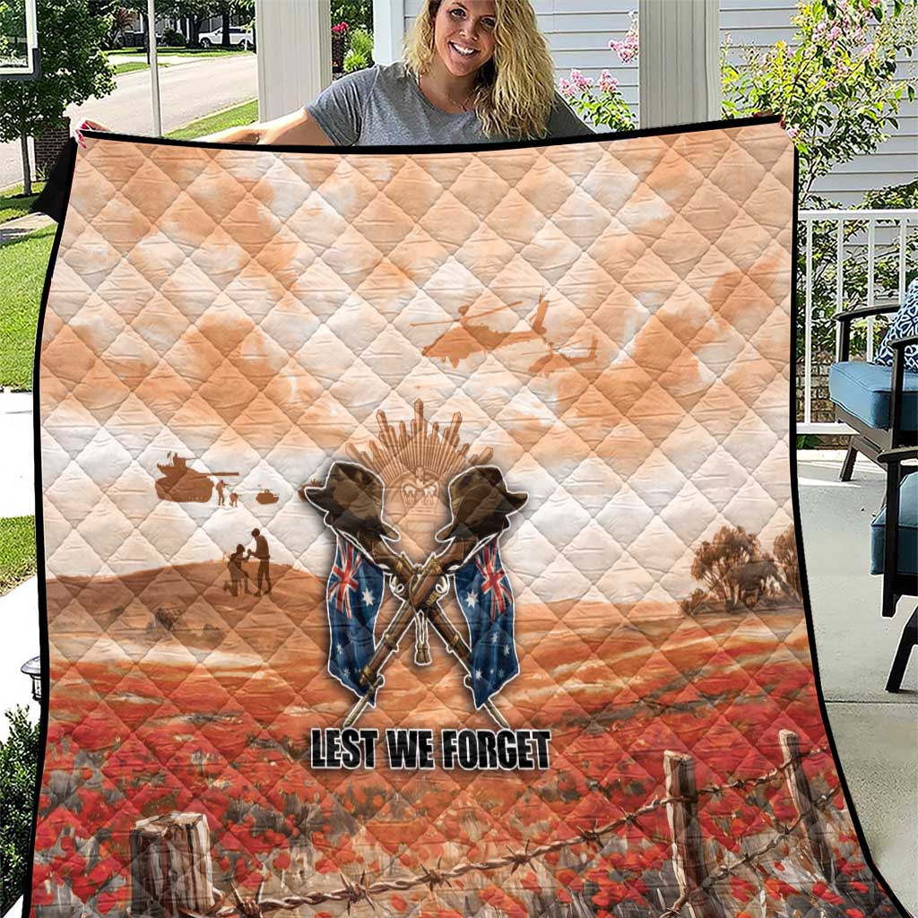 ANZAC Day Quilt Commemorative Soldier Tribute
