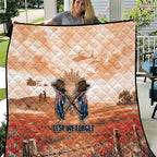 ANZAC Day Quilt Commemorative Soldier Tribute