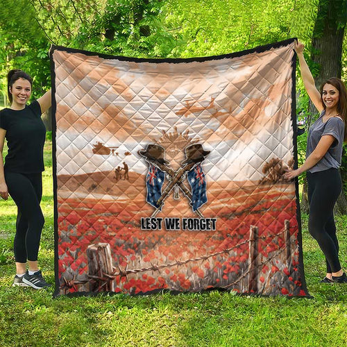 ANZAC Day Quilt Commemorative Soldier Tribute