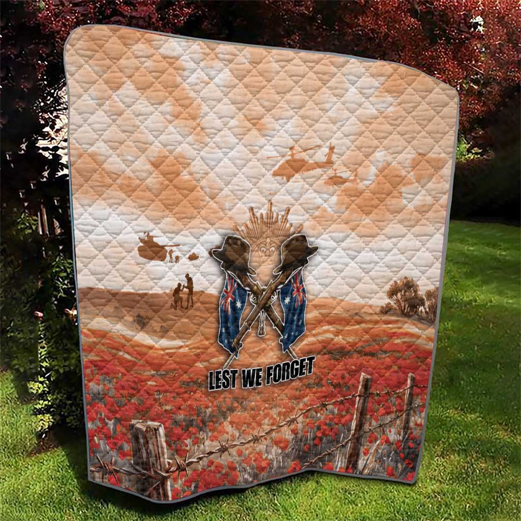 ANZAC Day Quilt Commemorative Soldier Tribute