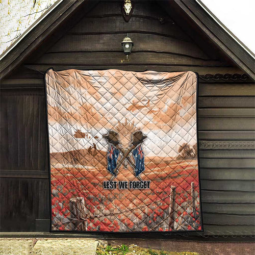ANZAC Day Quilt Commemorative Soldier Tribute
