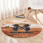 ANZAC Day Round Carpet Commemorative Soldier Tribute