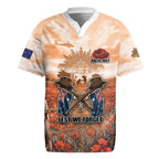 Personalised ANZAC Day Rugby Jersey Commemorative Soldier Tribute