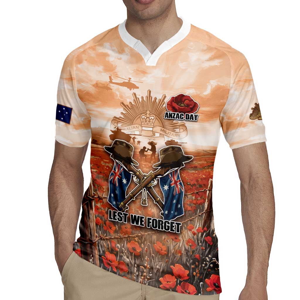 Personalised ANZAC Day Rugby Jersey Commemorative Soldier Tribute