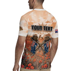 Personalised ANZAC Day Rugby Jersey Commemorative Soldier Tribute