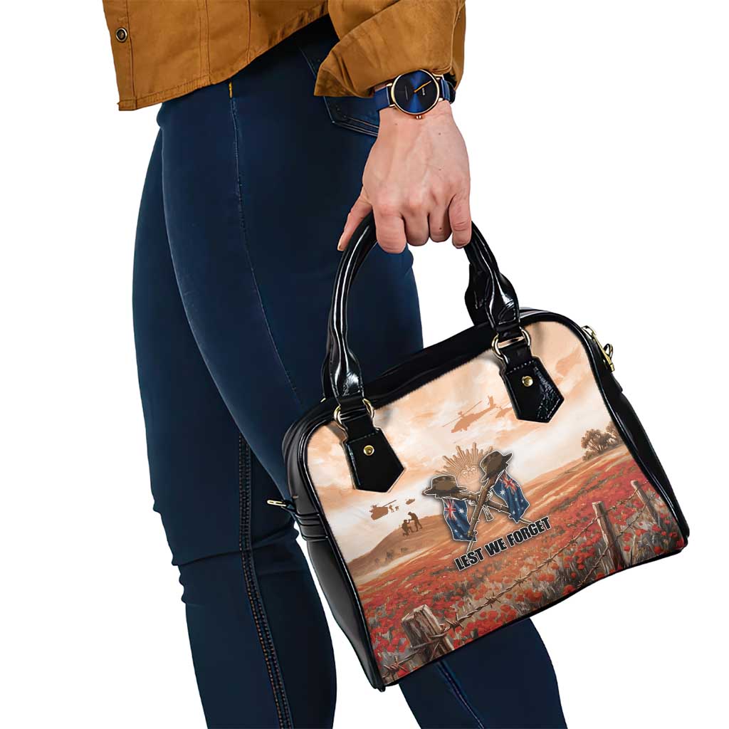 ANZAC Day Shoulder Handbag Commemorative Soldier Tribute