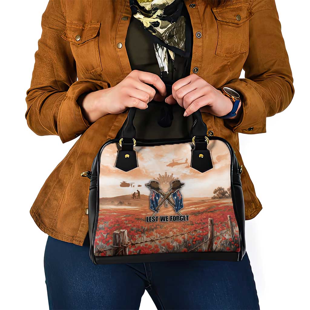 ANZAC Day Shoulder Handbag Commemorative Soldier Tribute