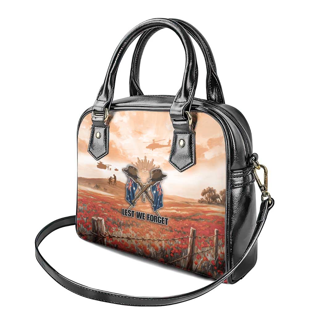 ANZAC Day Shoulder Handbag Commemorative Soldier Tribute