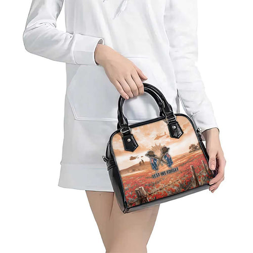 ANZAC Day Shoulder Handbag Commemorative Soldier Tribute