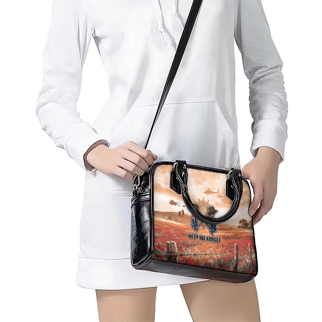 ANZAC Day Shoulder Handbag Commemorative Soldier Tribute