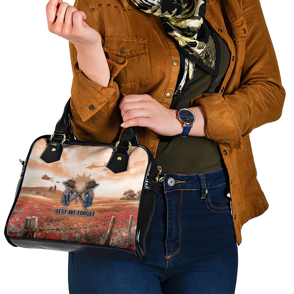 ANZAC Day Shoulder Handbag Commemorative Soldier Tribute