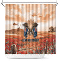 ANZAC Day Shower Curtain Commemorative Soldier Tribute