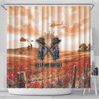 ANZAC Day Shower Curtain Commemorative Soldier Tribute
