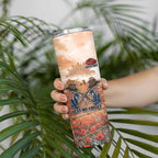 Personalised ANZAC Day Skinny Tumbler Commemorative Soldier Tribute
