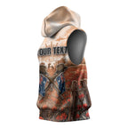 Personalised ANZAC Day Sleeveless Hoodie Commemorative Soldier Tribute