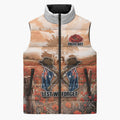 Personalised ANZAC Day Sleeveless Puffer Jacket Commemorative Soldier Tribute