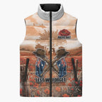 Personalised ANZAC Day Sleeveless Puffer Jacket Commemorative Soldier Tribute