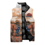 Personalised ANZAC Day Sleeveless Puffer Jacket Commemorative Soldier Tribute