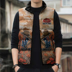 Personalised ANZAC Day Sleeveless Puffer Jacket Commemorative Soldier Tribute