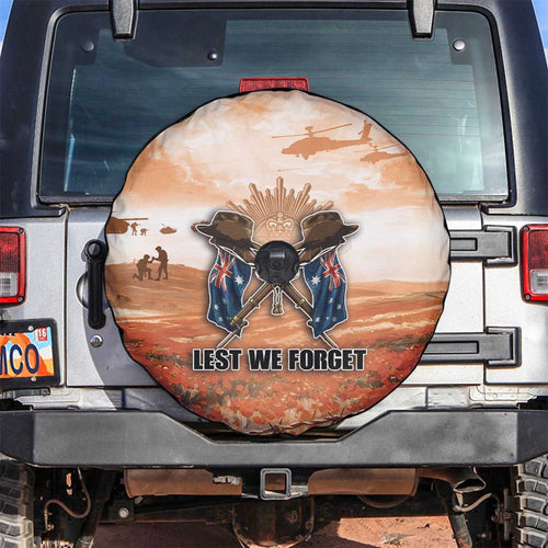 ANZAC Day Spare Tire Cover Commemorative Soldier Tribute