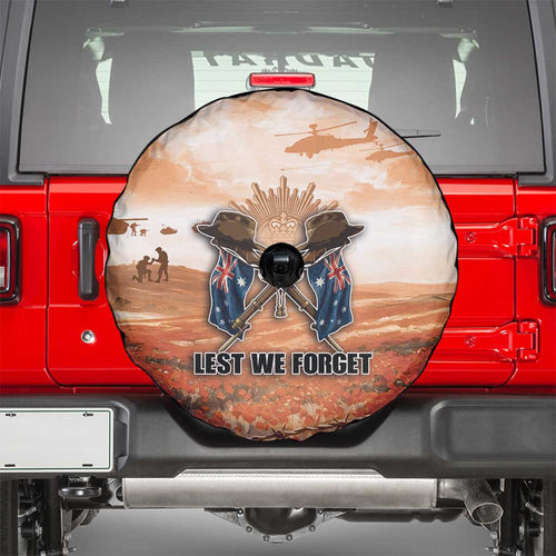ANZAC Day Spare Tire Cover Commemorative Soldier Tribute