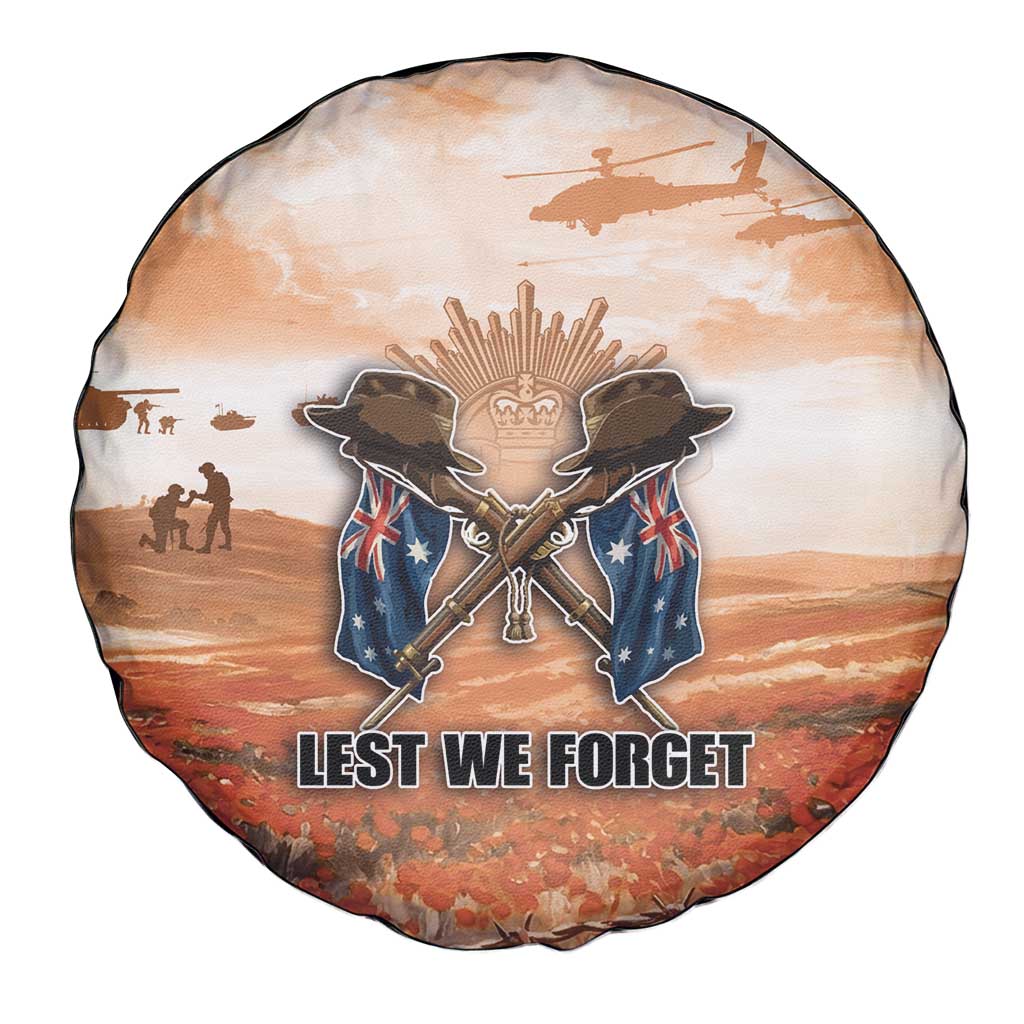 ANZAC Day Spare Tire Cover Commemorative Soldier Tribute