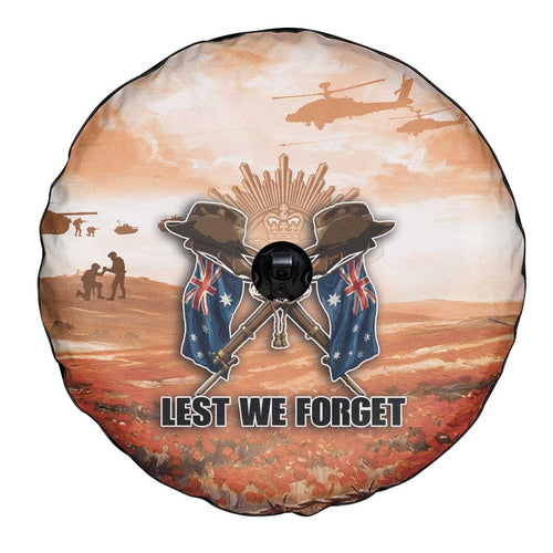 ANZAC Day Spare Tire Cover Commemorative Soldier Tribute
