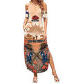 Personalised ANZAC Day Summer Maxi Dress Commemorative Soldier Tribute