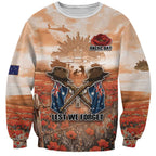 Personalised ANZAC Day Sweatshirt Commemorative Soldier Tribute