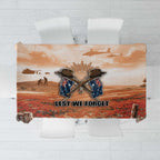 ANZAC Day Tablecloth Commemorative Soldier Tribute