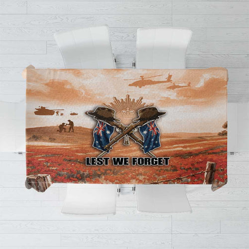 ANZAC Day Tablecloth Commemorative Soldier Tribute
