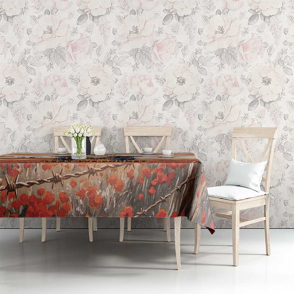 ANZAC Day Tablecloth Commemorative Soldier Tribute