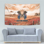 ANZAC Day Tapestry Commemorative Soldier Tribute